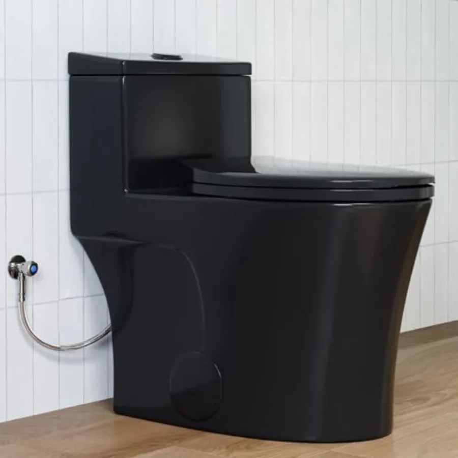 Bathroom elongated toilet with durable porcelain material, white color, ADA-compliant 17.3-inch chair height seat and powerful
Bathroom elongated toilet with durable porcelain material, white color, ADA-compliant 17.3-inch chair height seat and powerful