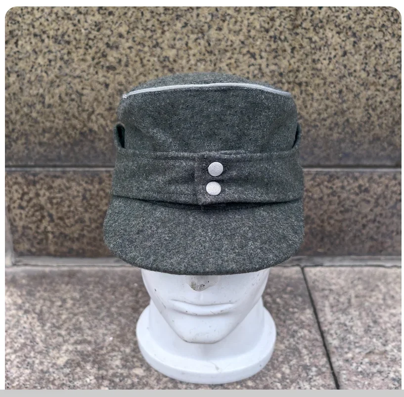 M43 Field Field Grey Wool Official Silver Edge Mountain Hat
M43 Field Field Grey Wool Official Silver Edge Mountain Hat