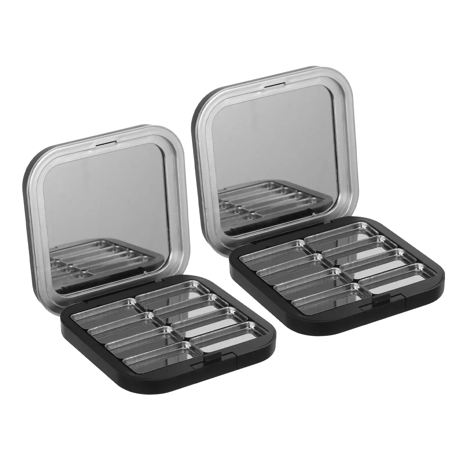 2 Pcs Black Matte Empty Eyeshadow Palettes 8 Grids Cosmetics ganizer Compact Travel Makeup Storage Case Gift
2 Pcs Black Matte Empty Eyeshadow Palettes 8 Grids Cosmetics ganizer Compact Travel Makeup Storage Case Gift