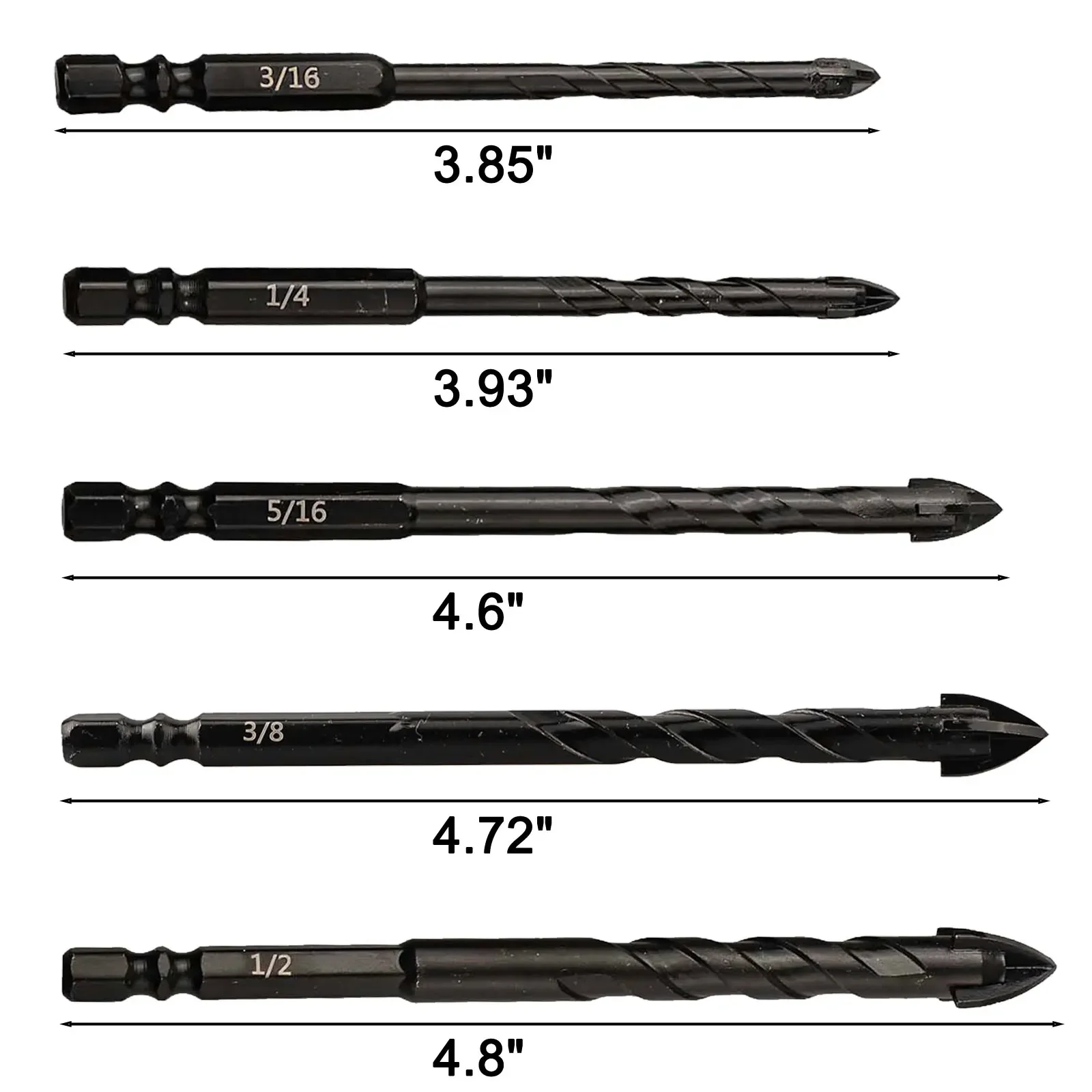 1 2 Cross Drill Bit Set Concrete Drill Bits Versatile For Various Materials High-grade YG6X Carbide For Construction
1 2 Cross Drill Bit Set Concrete Drill Bits Versatile For Various Materials High-grade YG6X Carbide For Construction