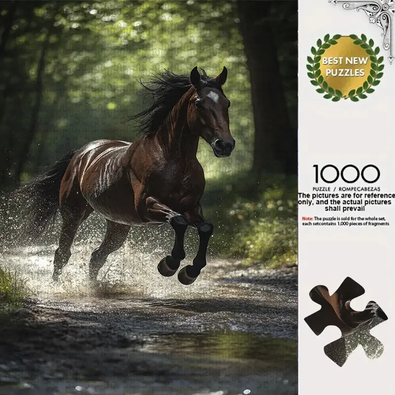 500/1000 Pieces Jigsaw Puzzle Brown Horse Running Jigsaw Puzzle Educational Toy for Kids Children 's Games Christmas Gift
500/1000 Pieces Jigsaw Puzzle Brown Horse Running Jigsaw Puzzle Educational Toy for Kids Children 's Games Christmas Gift