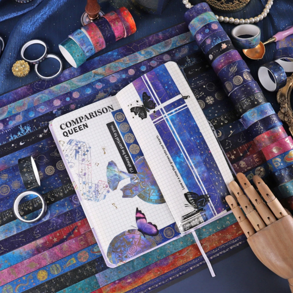 24 шт./компл., ленты «Звездное небо, позолота, васи», скрапбукинг, сделай сам, малярная лента, украшение, школьные канцелярские принадлежности, набор васи
24 шт./компл., ленты «Звездное небо, позолота, васи», скрапбукинг, сделай сам, малярная лента, украшение, школьные канцелярские принадлежности, набор васи