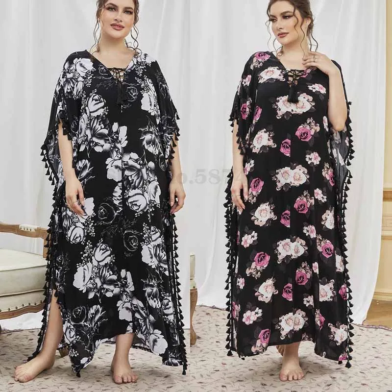 Muslim Oversized Nightdress Printed Short Sleeved Sleepwear Middle Eastern Arab Nightgown Long Skirt Intimate Lingerie Nightwear
Muslim Oversized Nightdress Printed Short Sleeved Sleepwear Middle Eastern Arab Nightgown Long Skirt Intimate Lingerie Nightwear
