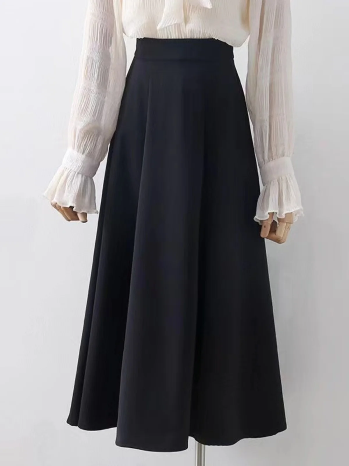 Profional Simple Bla Suit Skirt Women's High Waist Slim Mid-Length A-Line Umbrella Skirt Summer New Sle 2024
Profional Simple Bla Suit Skirt Women's High Waist Slim Mid-Length A-Line Umbrella Skirt Summer New Sle 2024