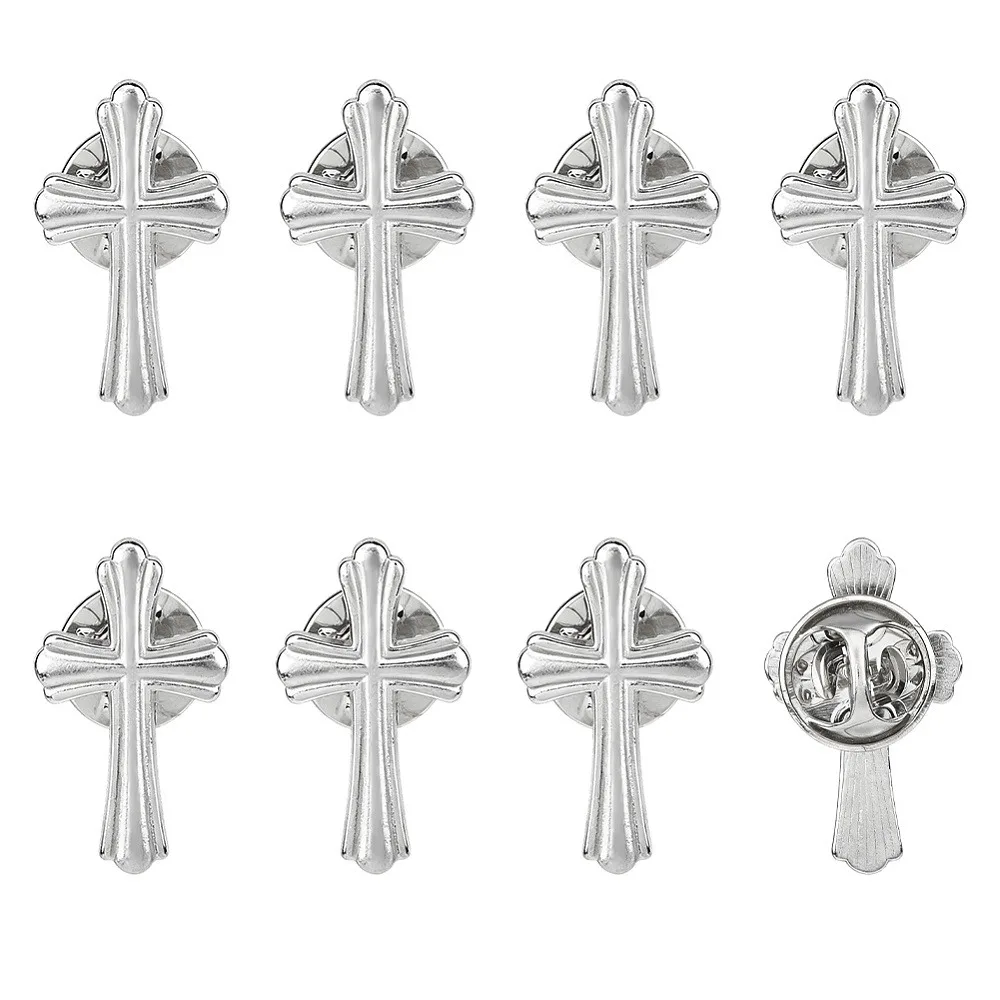 8Pcs Alloy Lapel Pin Backs for Backpack Clothes Platinum 24.5x14.5mm
8Pcs Alloy Lapel Pin Backs for Backpack Clothes Platinum 24.5x14.5mm