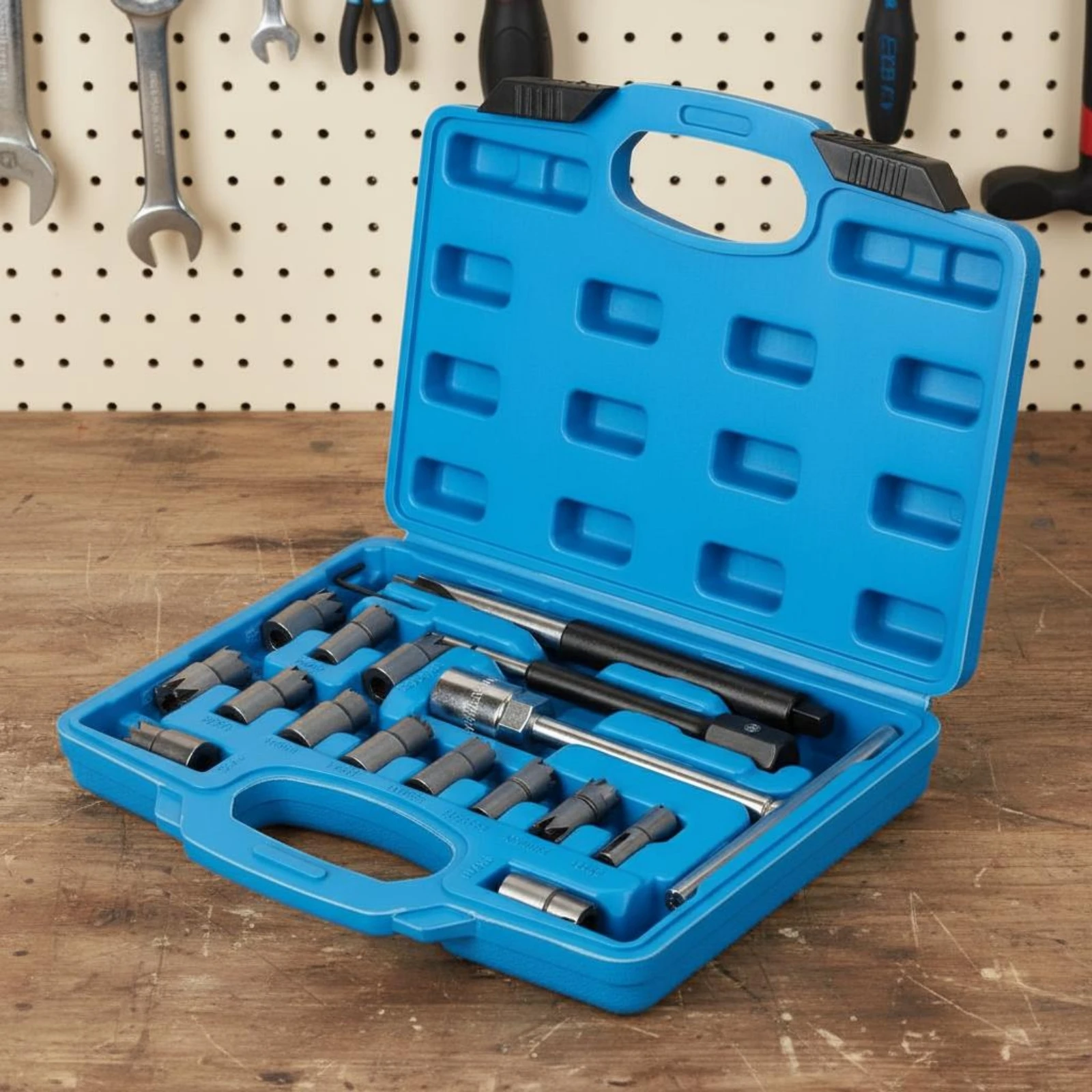 11 Pieces Fuel Injector Seat Reamer Precision Cutting Fuel Injector Seat Cleaning Kit Wear Resistant for Mechanics, Workshop
11 Pieces Fuel Injector Seat Reamer Precision Cutting Fuel Injector Seat Cleaning Kit Wear Resistant for Mechanics, Workshop