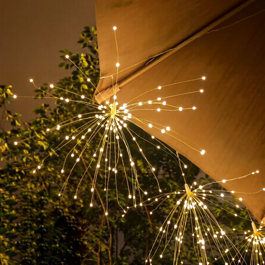 Solar powered fireworks lights, outdoor waterproof LED light string decoration, Courtyard lights, Garden landscape lights
Solar powered fireworks lights, outdoor waterproof LED light string decoration, Courtyard lights, Garden landscape lights