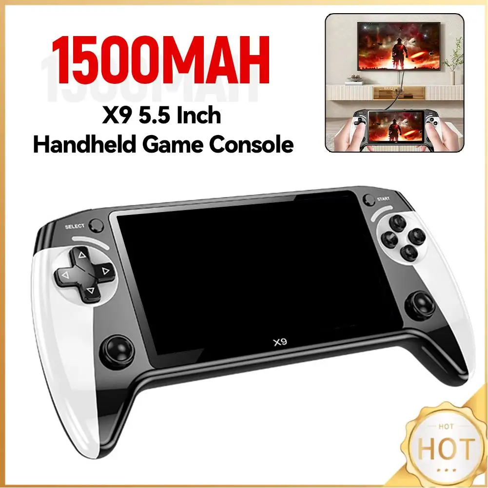 5.5 Inch Screen Handheld Game Console 1500mAh Retro Video Game Player Type-C Charging Electronic Game Player Birthday Gift
5.5 Inch Screen Handheld Game Console 1500mAh Retro Video Game Player Type-C Charging Electronic Game Player Birthday Gift