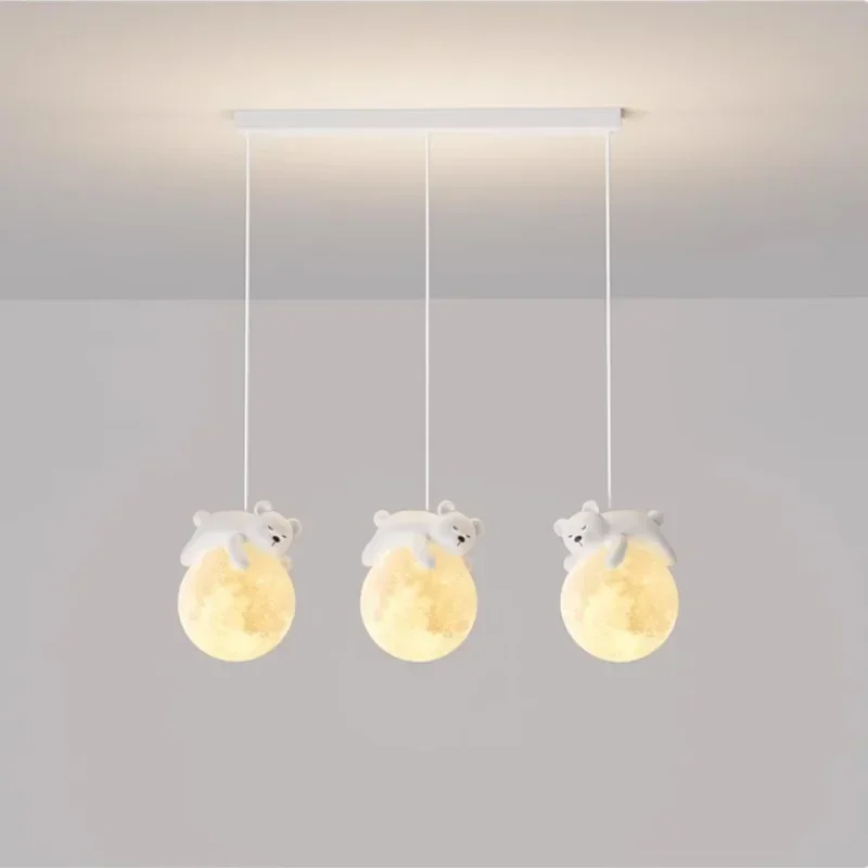 Modern Minimalist LED Chandelier Children's Rooms Bedrooms Bedside Aisles Balconies Pendant Lamp Creative Study Bear Decor Light
Modern Minimalist LED Chandelier Children's Rooms Bedrooms Bedside Aisles Balconies Pendant Lamp Creative Study Bear Decor Light