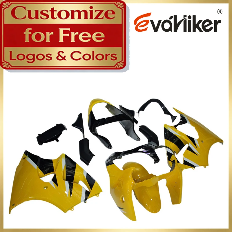 ABS Fairing Kit For Kawasaki ZX6R 2000 2001 yellow ZX636 00-01 Injection Mold Custom Color and Graphic
ABS Fairing Kit For Kawasaki ZX6R 2000 2001 yellow ZX636 00-01 Injection Mold Custom Color and Graphic