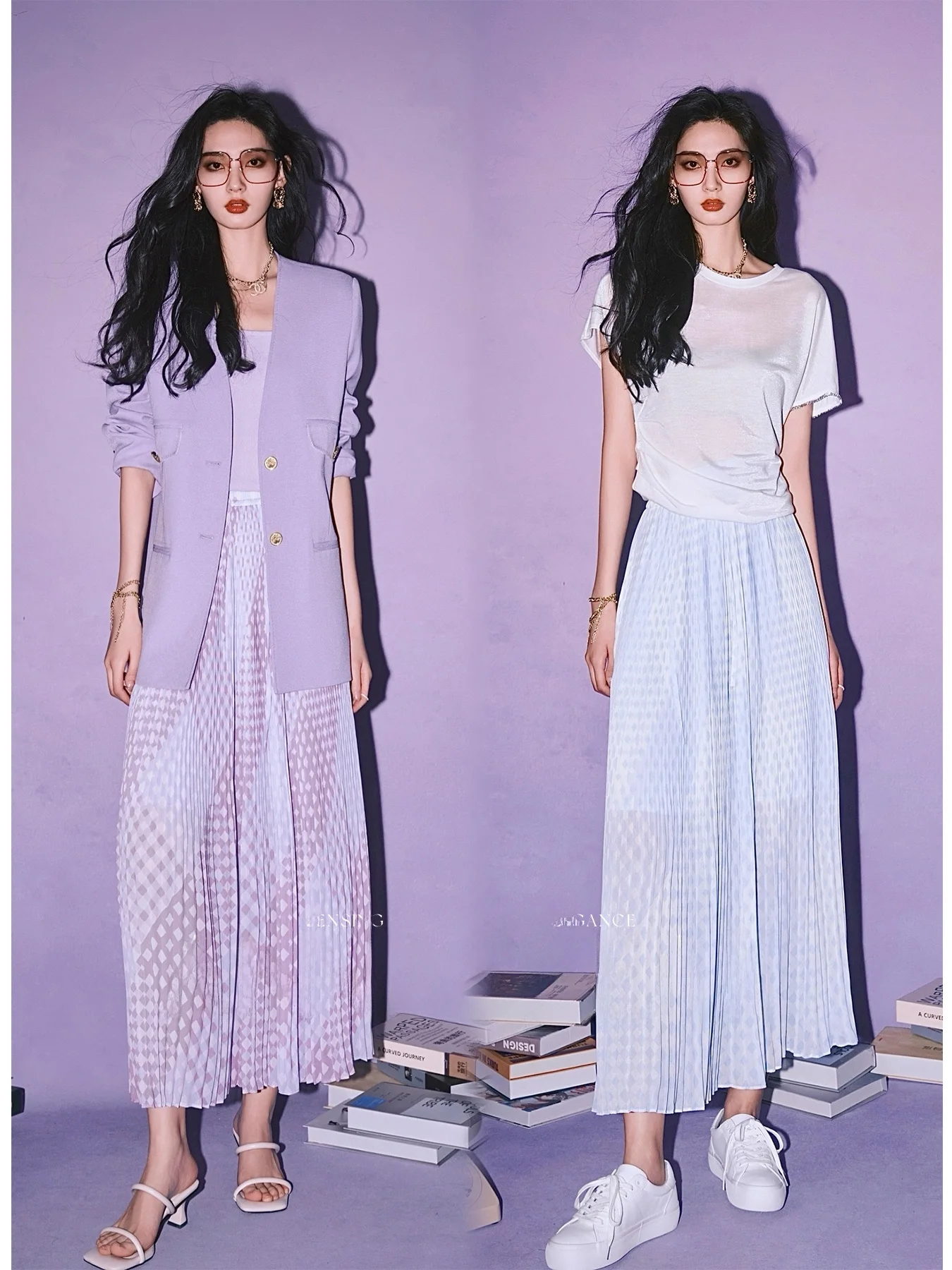 Annaspeak Spring Holiday Color Block Checkerboard 3D Pleated Long Skirt Summer New Style Chiffon Half Skirt Women's Fashion
Annaspeak Spring Holiday Color Block Checkerboard 3D Pleated Long Skirt Summer New Style Chiffon Half Skirt Women's Fashion