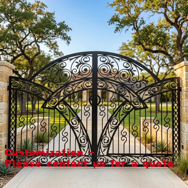 custom.Beautiful Ornamental Wrought Iron Deer Elk Design Main Gate with Automatic Swing Opening Outdoor Hotel Use
custom.Beautiful Ornamental Wrought Iron Deer Elk Design Main Gate with Automatic Swing Opening Outdoor Hotel Use
