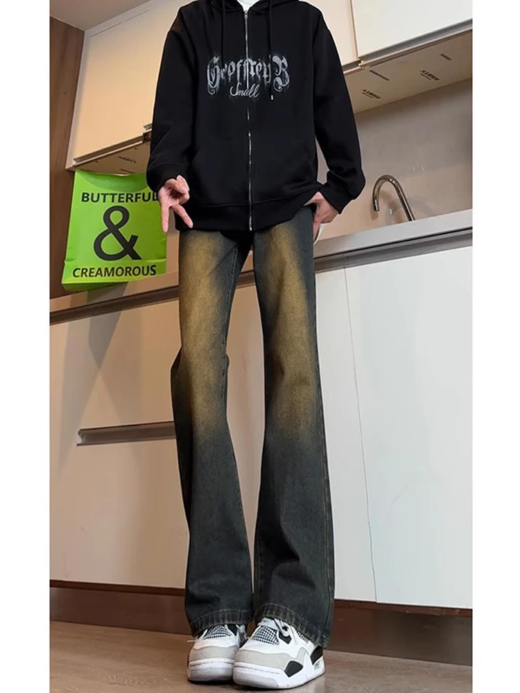 Мужские джинсы прямого кроя с высокой талией, в стиле американского стритвира, из денима, премиум-класса, облегающие, длинные брюки
Мужские джинсы прямого кроя с высокой талией, в стиле американского стритвира, из денима, премиум-класса, облегающие, длинные брюки