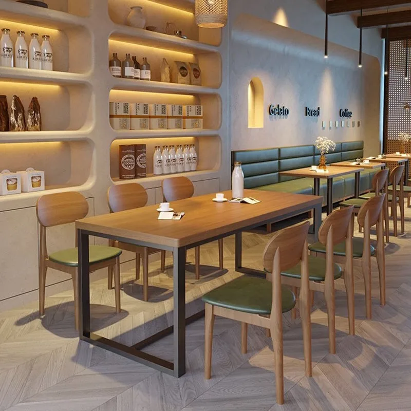 Solid wood chair small round table fast food noodle shop dessert shop table and chair combination
Solid wood chair small round table fast food noodle shop dessert shop table and chair combination