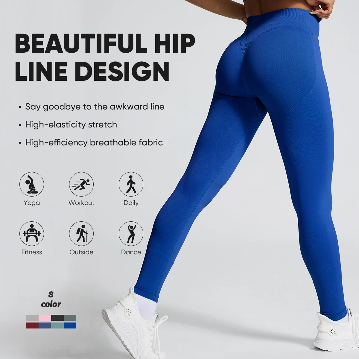 New Arrivals Women’s Yoga Pants - High Elasticity, Quick-Dry Moisture-Wicking Solid Color Leggings for Active Wear
New Arrivals Women’s Yoga Pants - High Elasticity, Quick-Dry Moisture-Wicking Solid Color Leggings for Active Wear