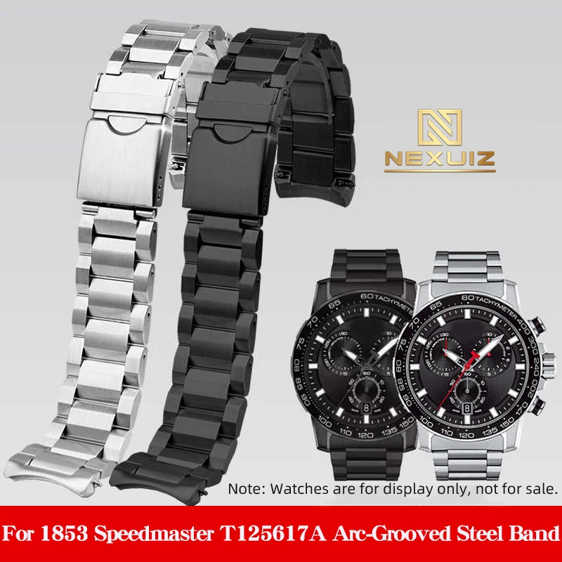 22mm Width Men's Curved End Metal Strap For Tissot 1853 Speedmaster Collection T125.617A Watch Bracelet T125 Watch Band Black
22mm Width Men's Curved End Metal Strap For Tissot 1853 Speedmaster Collection T125.617A Watch Bracelet T125 Watch Band Black