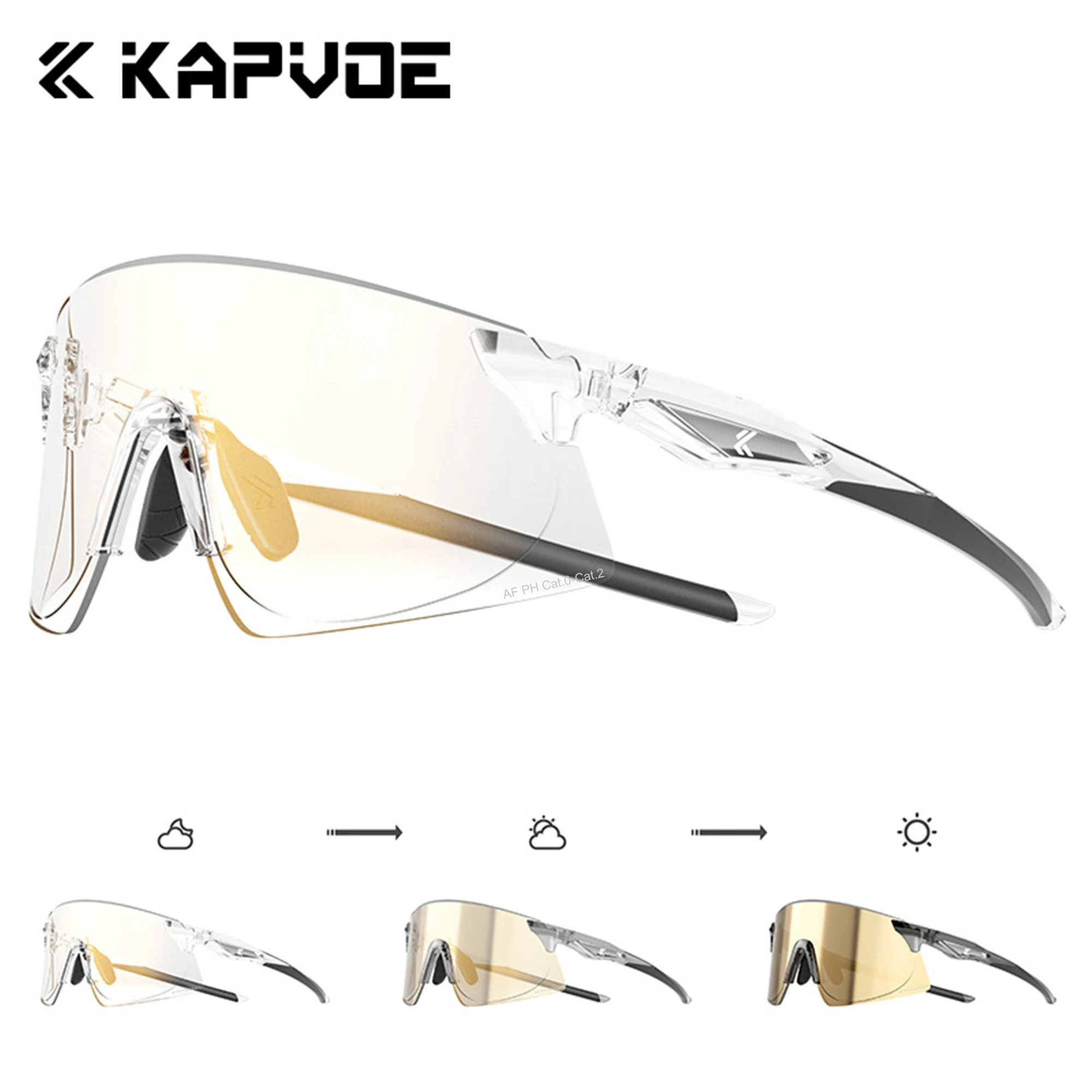 Kapvoe 2026 Hiking Eyewear Photochromic Sunglasses Cycling Glasss Rimless Outdoor Sports Running Drving for Men Goggles UV400
Kapvoe 2026 Hiking Eyewear Photochromic Sunglasses Cycling Glasss Rimless Outdoor Sports Running Drving for Men Goggles UV400