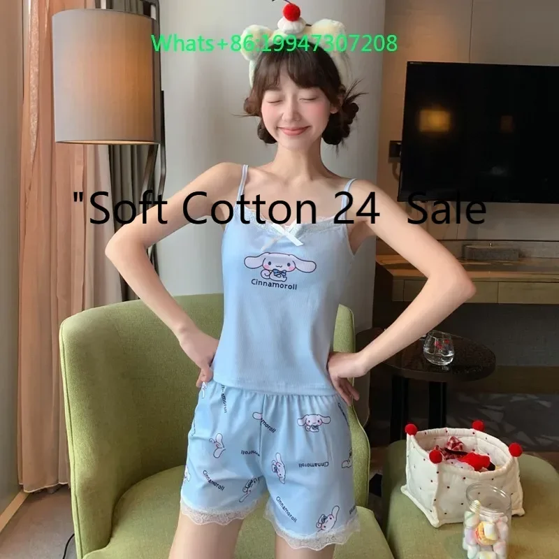 New Yugui dog pajamas summer ice silk sleeveless suspenders shorts cute two-piece set cartoon with chest padYugui dog loungewear
New Yugui dog pajamas summer ice silk sleeveless suspenders shorts cute two-piece set cartoon with chest padYugui dog loungewear