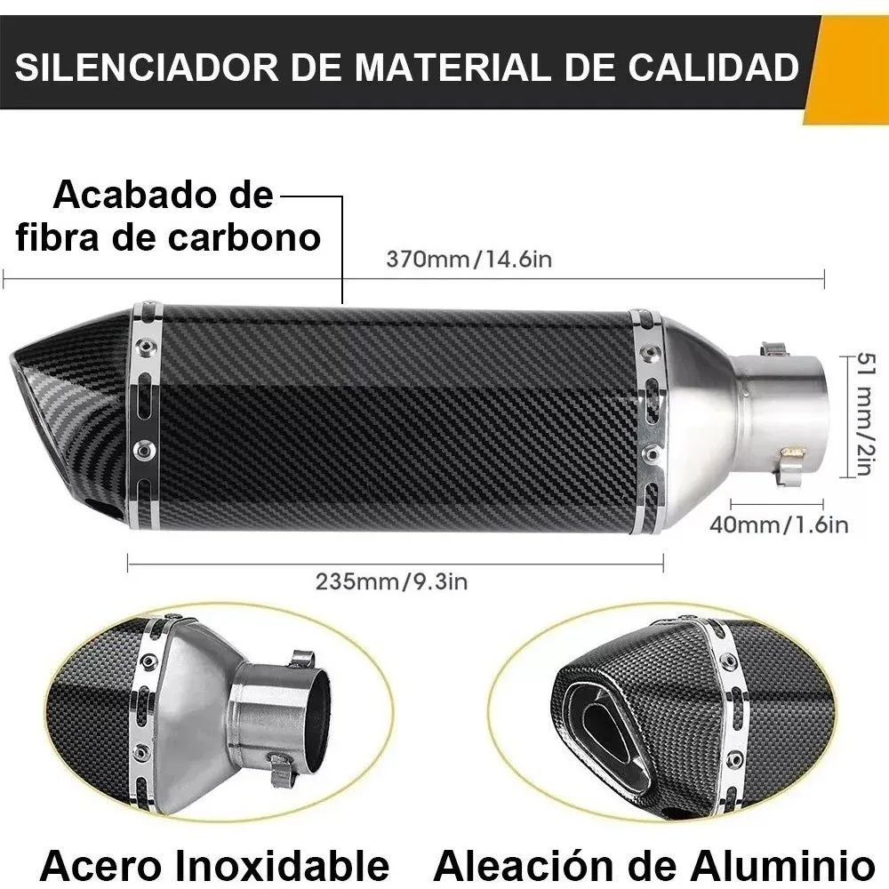Carbon Fiber Hexagonal Motorcycle Exhaust Muffler - High-Temp Scorpion Tail Throat
Carbon Fiber Hexagonal Motorcycle Exhaust Muffler - High-Temp Scorpion Tail Throat