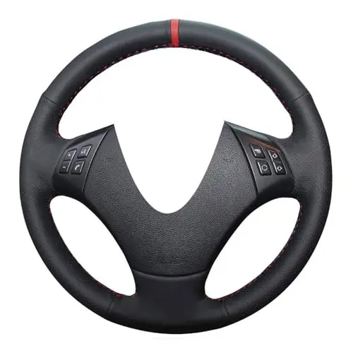 Black Microfiber Leather Steering Wheel Cover For E90 E91 E92 E93 3 Series 2006–2011 With Red Stitching
Black Microfiber Leather Steering Wheel Cover For E90 E91 E92 E93 3 Series 2006–2011 With Red Stitching