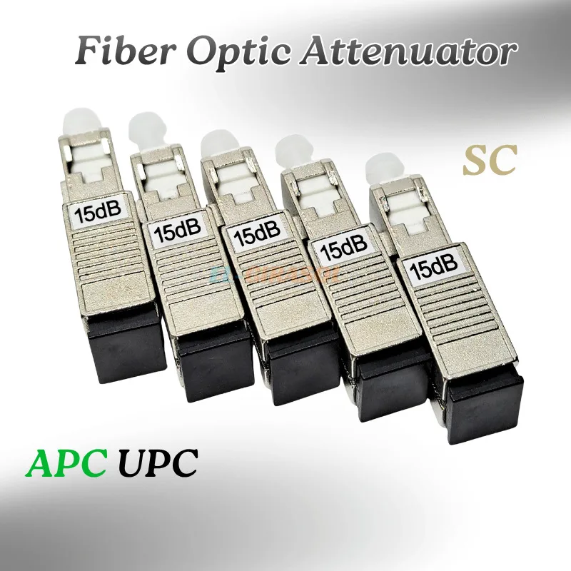 SC APC UPC Fiber Attenuator 0-15dB Female to Male FTTH Fibra Optica Attenuator SC UPC 5pcs
SC APC UPC Fiber Attenuator 0-15dB Female to Male FTTH Fibra Optica Attenuator SC UPC 5pcs