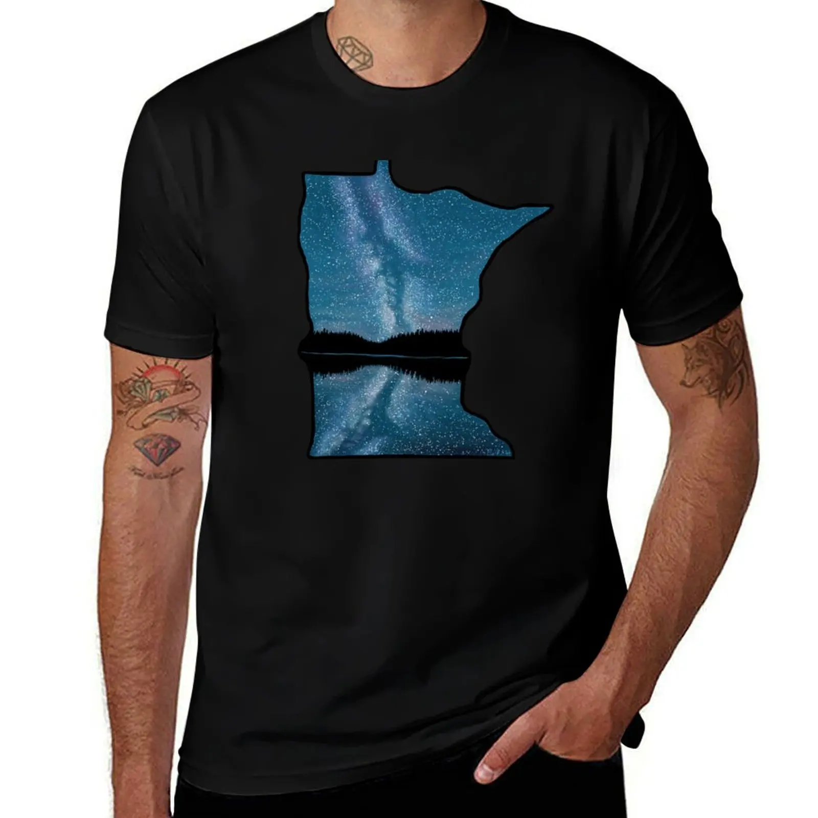 Minnesota Silhouette - Milky Way T-Shirt hippie clothes custom t-shirts Aesthetic clothing tshirts for men
Minnesota Silhouette - Milky Way T-Shirt hippie clothes custom t-shirts Aesthetic clothing tshirts for men