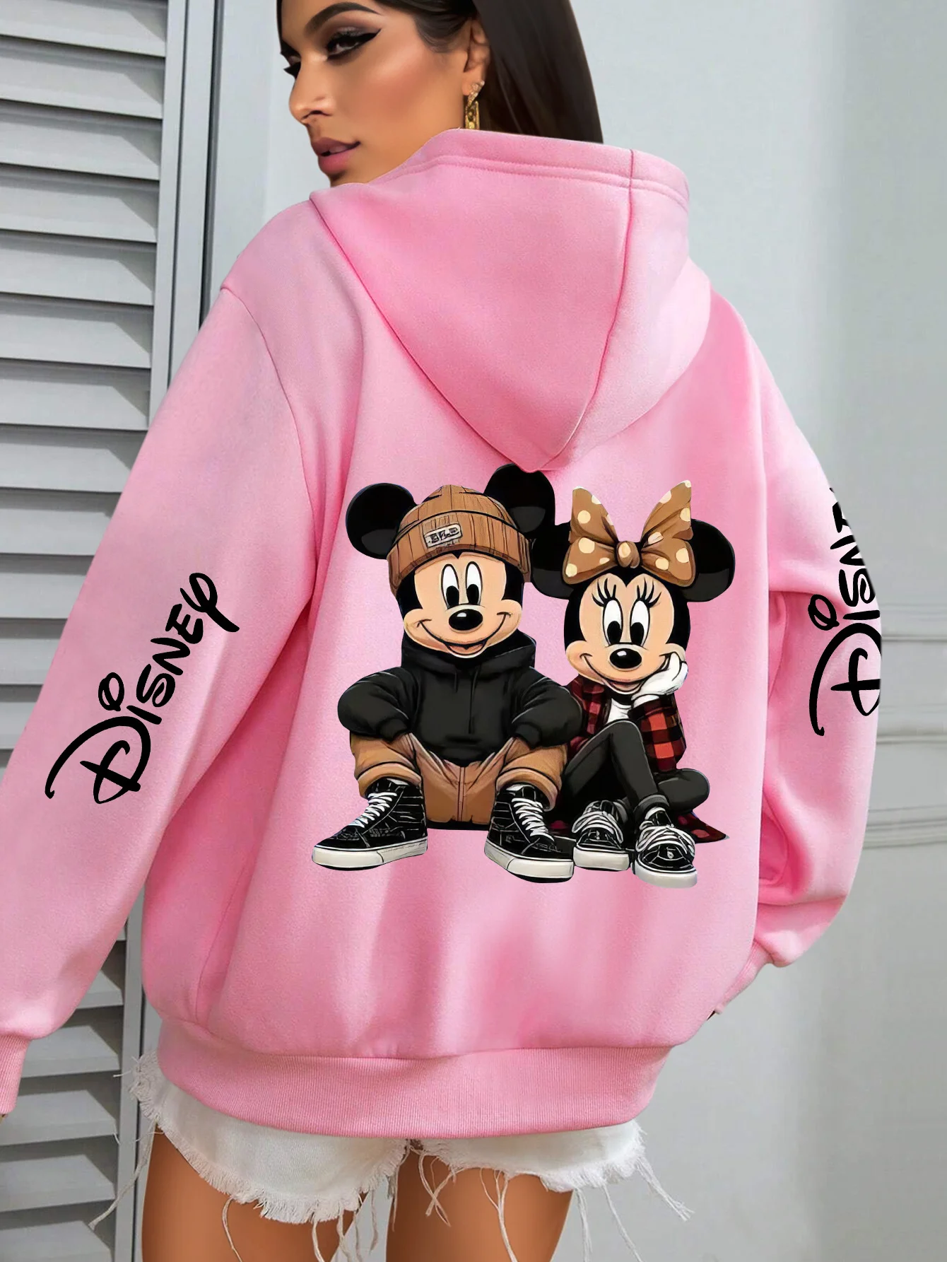 Disney Mickey & Minnie Mouse Hoodie - Black Pullover with Cartoon Design Long Sleeves and Drawstring Hood Perfect boys clothes
Disney Mickey & Minnie Mouse Hoodie - Black Pullover with Cartoon Design Long Sleeves and Drawstring Hood Perfect boys clothes