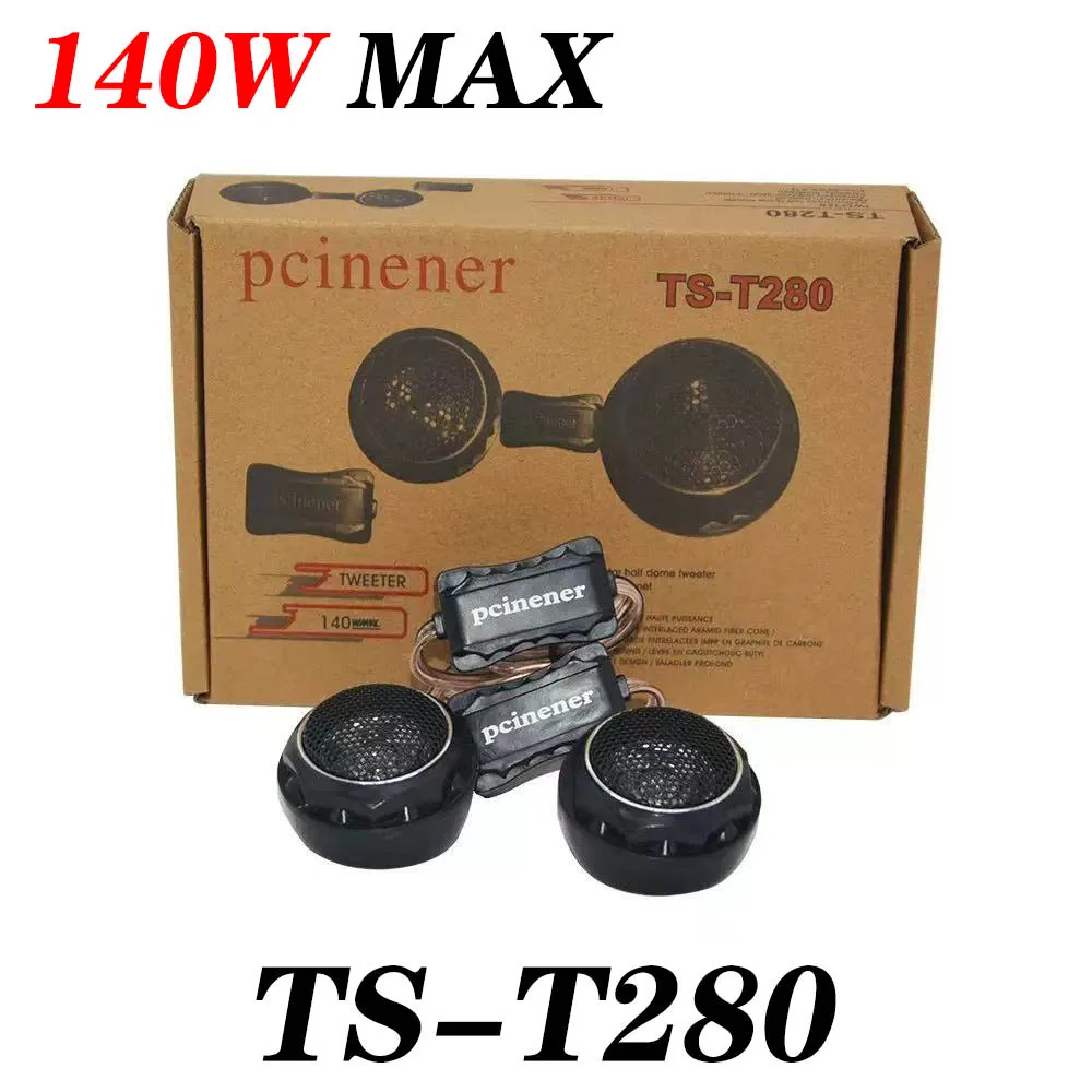 1pairs 140W TS-T280 High Efficiency Lightweight Mini Dome Tweeter Speakers Built-in crossover for Car Audio System
1pairs 140W TS-T280 High Efficiency Lightweight Mini Dome Tweeter Speakers Built-in crossover for Car Audio System