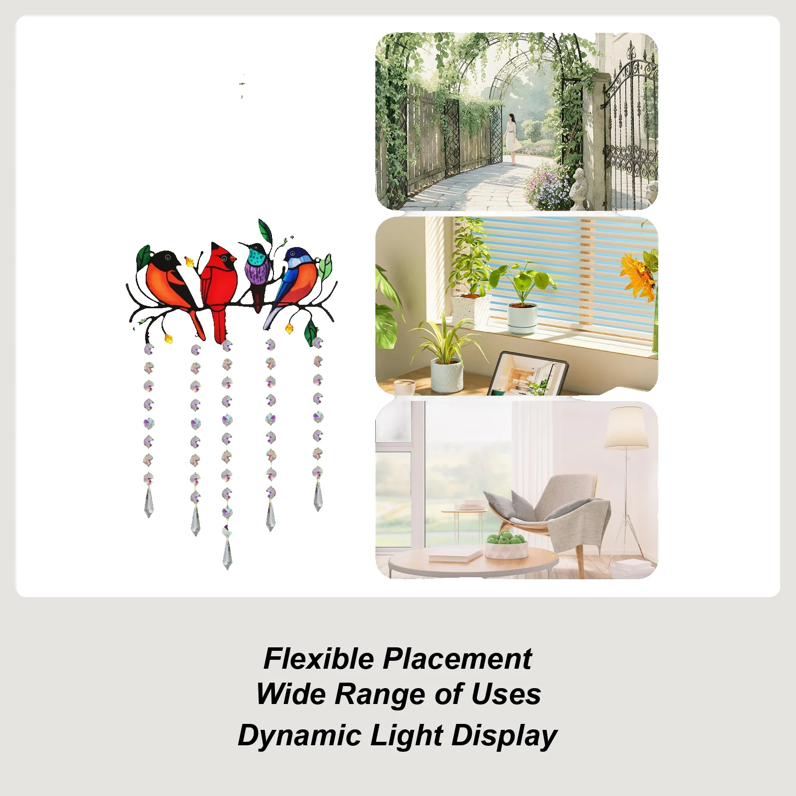 Stained Glass Light Catcher Crystal Sunlight Bird Prism Rainbow Maker Reflective Home Decor For Birthday Women Housewarming
Stained Glass Light Catcher Crystal Sunlight Bird Prism Rainbow Maker Reflective Home Decor For Birthday Women Housewarming