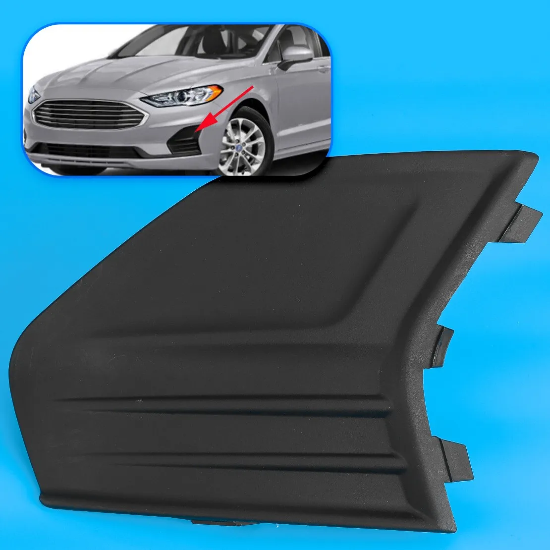 Front Bumper Left Fog Light Cover Trim Frame Without Hole Fit for Ford Fusion Mondeo 2019-2020
Front Bumper Left Fog Light Cover Trim Frame Without Hole Fit for Ford Fusion Mondeo 2019-2020