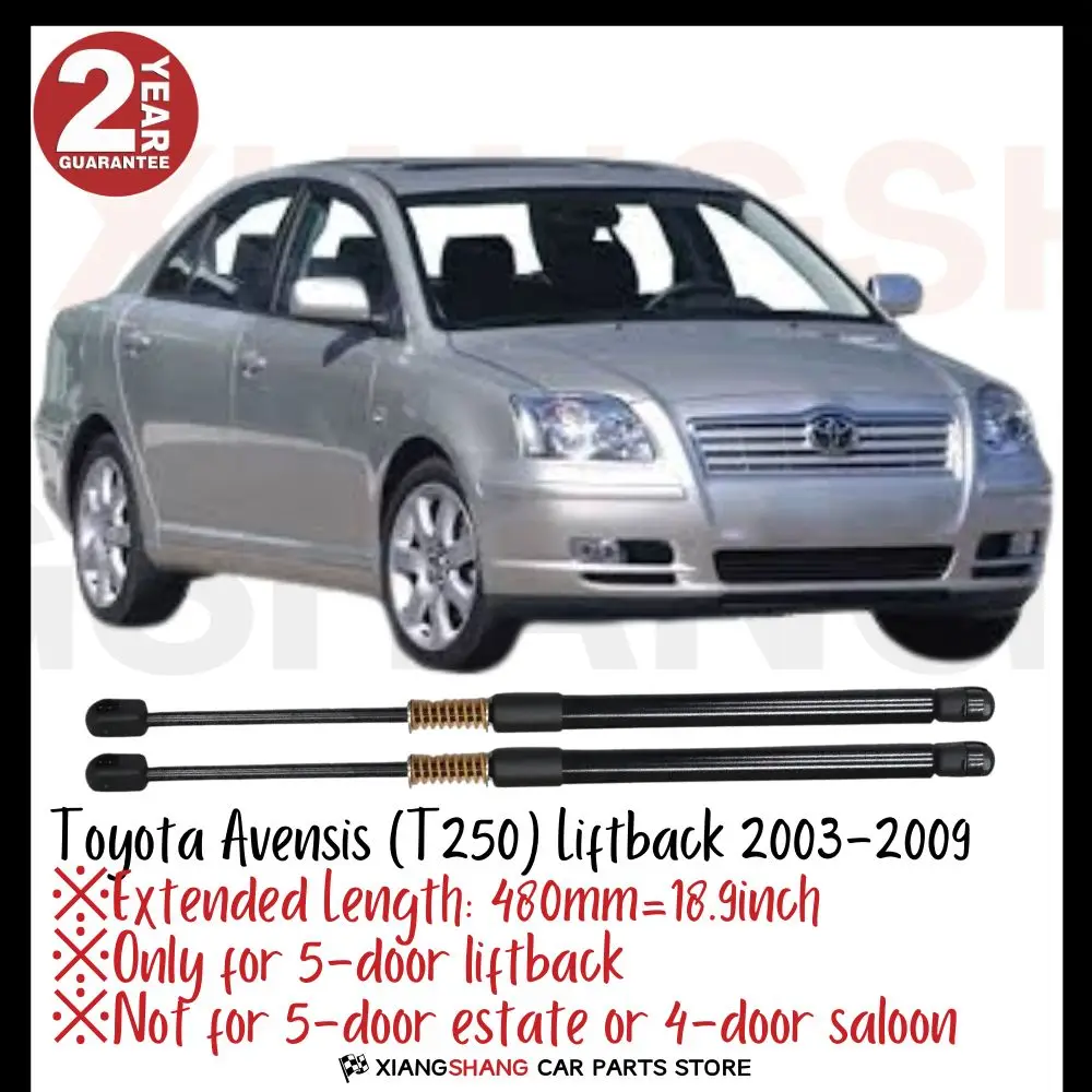 2pcs Rear Tailgate Damper for Toyota Avensis (T250) Liftback 2003-2009 WITH SPRING Trunk Boot Gas Charged Gas Struts
2pcs Rear Tailgate Damper for Toyota Avensis (T250) Liftback 2003-2009 WITH SPRING Trunk Boot Gas Charged Gas Struts