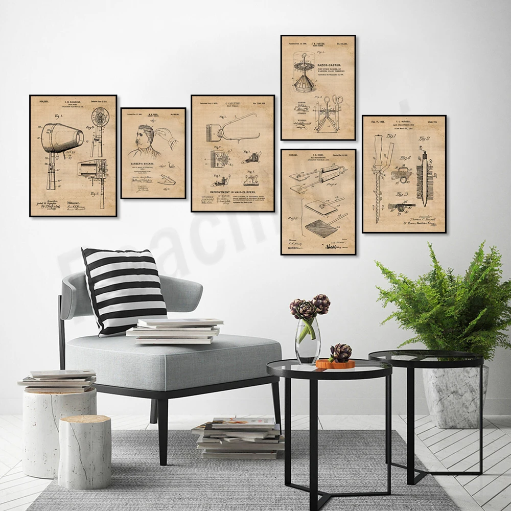 Vintage Hairstyling Tools Patent Print, Barber Shop Art, Barber Tools Poster, Salon Student Teacher Stylist Hairdresser Gift
Vintage Hairstyling Tools Patent Print, Barber Shop Art, Barber Tools Poster, Salon Student Teacher Stylist Hairdresser Gift