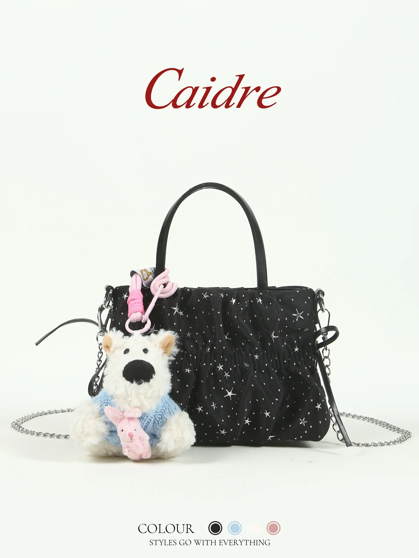 Caidre Cloud Pattern Star Dot Folded Handbag Tote Bag Sweet Cool Crossbody Bag Birthday Gift for Girls Korean Style Soft PU
Caidre Cloud Pattern Star Dot Folded Handbag Tote Bag Sweet Cool Crossbody Bag Birthday Gift for Girls Korean Style Soft PU