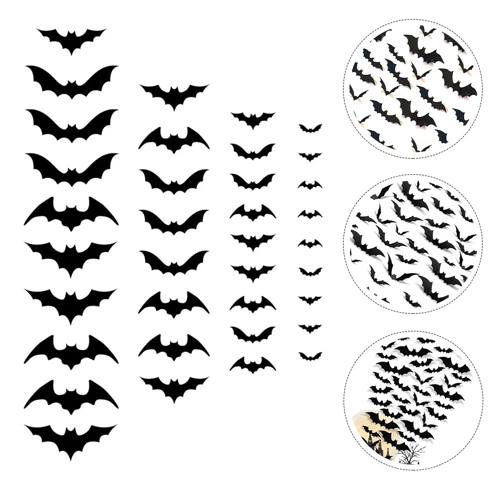 36Pcs 3D Bat Stickers Halloween Wall Decals Removable PVC Home Decor Living Room Bedroom 3D Bat Sticker
36Pcs 3D Bat Stickers Halloween Wall Decals Removable PVC Home Decor Living Room Bedroom 3D Bat Sticker