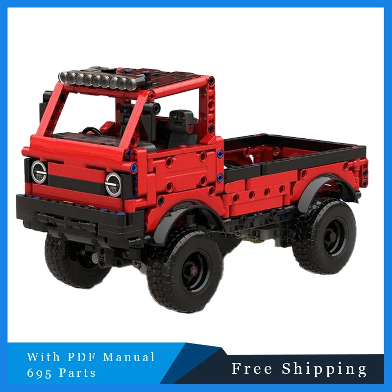 695 шт. креативная красная крутая модель грузовика MOC, строительный светильник, строительная инженерная кирпичная игрушка для детей, праздничные подарки
695 шт. креативная красная крутая модель грузовика MOC, строительный светильник, строительная инженерная кирпичная игрушка для детей, праздничные подарки