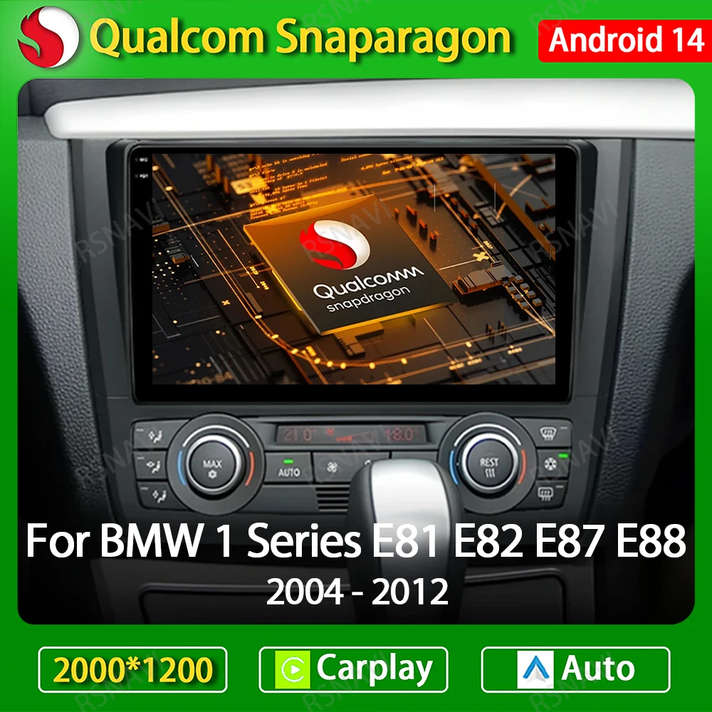 Android 14 Car Radio For BMW 1 Series E81 E82 E87 E88 2004 2005 2006 2007 2008 2009 2010 2011 2012 GPS Multimedia Player 4G WIFI
Android 14 Car Radio For BMW 1 Series E81 E82 E87 E88 2004 2005 2006 2007 2008 2009 2010 2011 2012 GPS Multimedia Player 4G WIFI