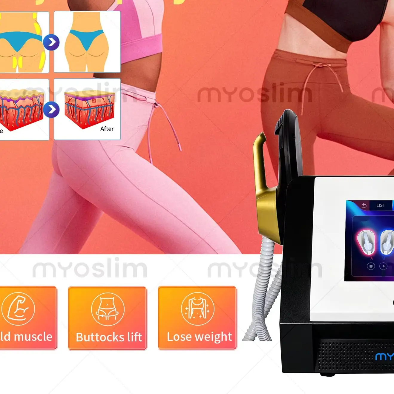 Myosilm EMS Nova Upgrade Body Sculpting Machine Professional NEO 6500W 200HZ Abdominal Muscle Building Slimming In Sculpt
Myosilm EMS Nova Upgrade Body Sculpting Machine Professional NEO 6500W 200HZ Abdominal Muscle Building Slimming In Sculpt