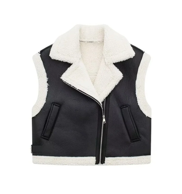 Double-Sided Leather Effect Vest 2023 Autumn Winter New Women's Design Slimming Versatile Commute Zipper Regular Length
Double-Sided Leather Effect Vest 2023 Autumn Winter New Women's Design Slimming Versatile Commute Zipper Regular Length