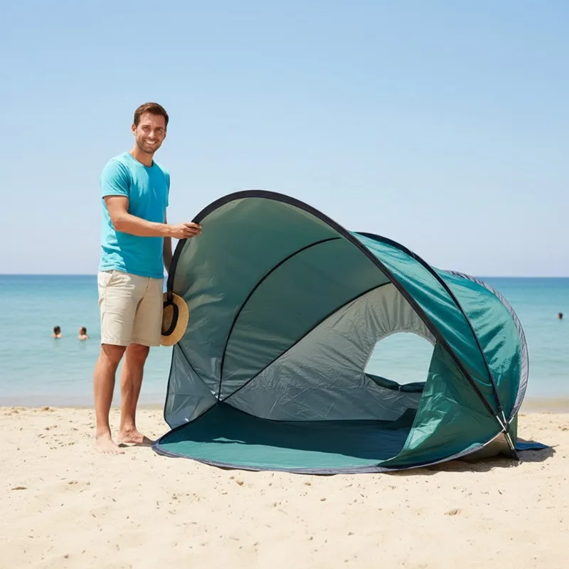 Beach Tent, Seaside Sunscreen, Windproof and Water-playing Canopy, Fully Automatic Quick Opening, Outing Supplies, Small Outdoor
Beach Tent, Seaside Sunscreen, Windproof and Water-playing Canopy, Fully Automatic Quick Opening, Outing Supplies, Small Outdoor