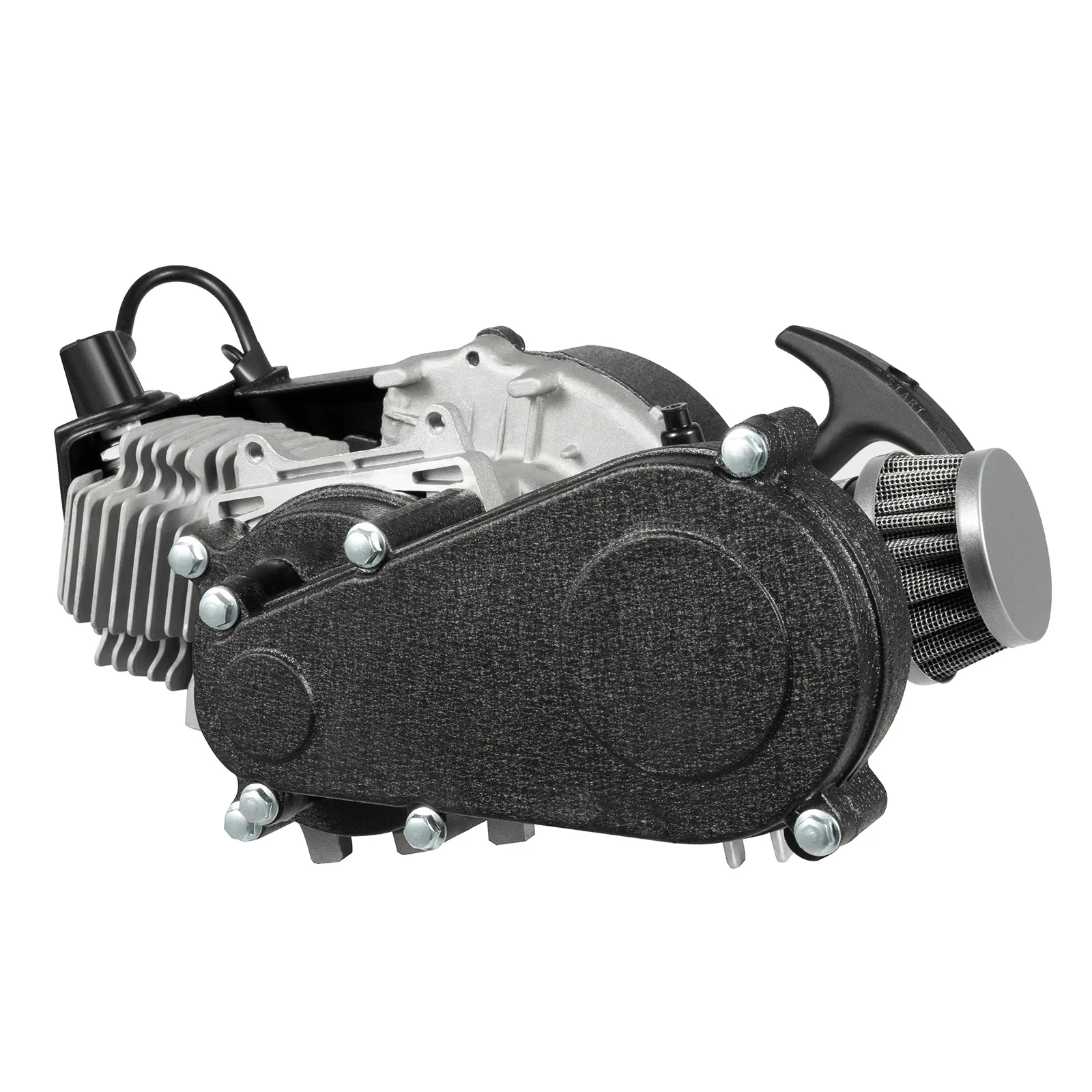 49cc Dirt Bike Engine, Aluminum Construction, 0.32Gal Fuel Tank, Air Cooling System, Low Fuel Consumption
49cc Dirt Bike Engine, Aluminum Construction, 0.32Gal Fuel Tank, Air Cooling System, Low Fuel Consumption