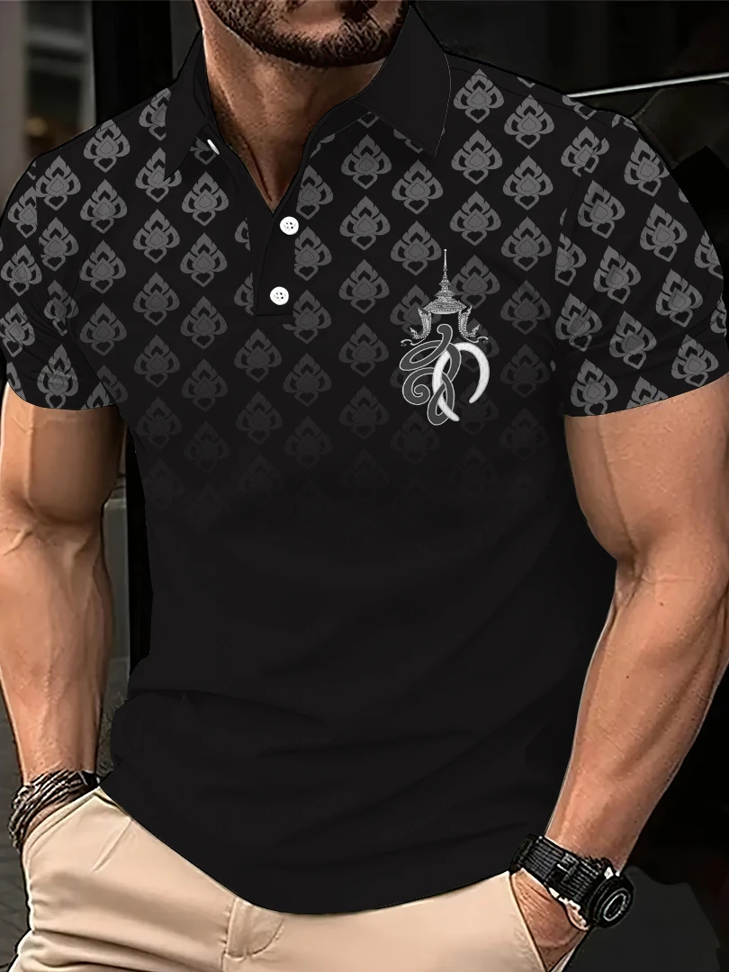 The 2025 summer new men's POLO shirt features a casual fashionable comfortable soft and breathable 3D letter pattern print
The 2025 summer new men's POLO shirt features a casual fashionable comfortable soft and breathable 3D letter pattern print
