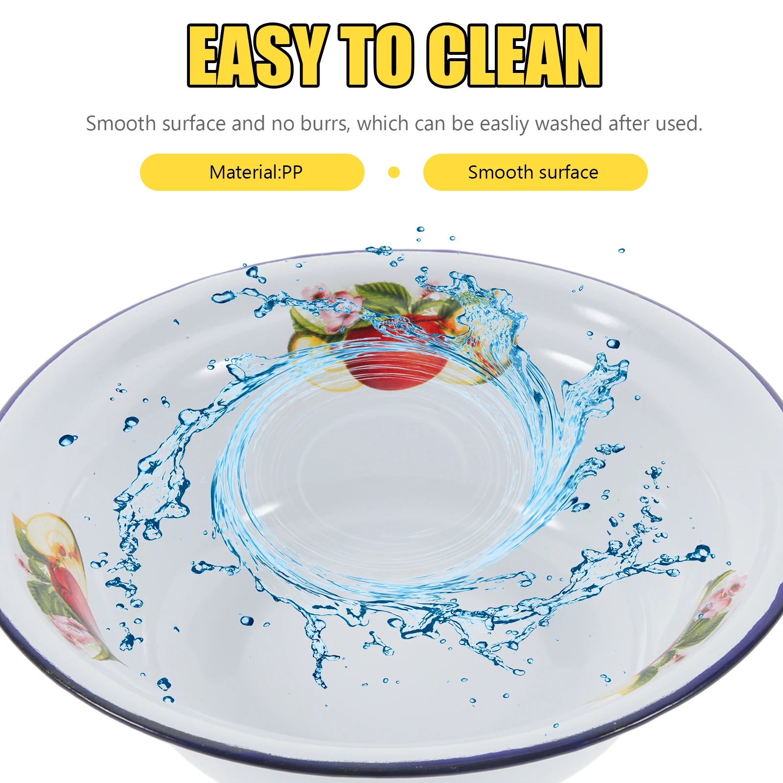 2Pcs Thickened Enamel Soup Basin Retro Enameled Large Capacity Kitchen Basin Multifunctional Dough Mixing Fruit Washing
2Pcs Thickened Enamel Soup Basin Retro Enameled Large Capacity Kitchen Basin Multifunctional Dough Mixing Fruit Washing