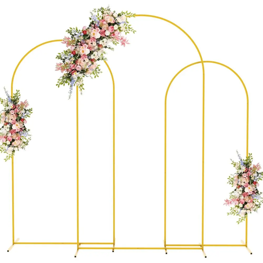 Metal Arch Backdrop Stand Set o 3 Gold Wedding Arch Stand 7.2T & 6.6T & 6T Arched Backdrop e or Birthday ParShower Graduation Ce
Metal Arch Backdrop Stand Set o 3 Gold Wedding Arch Stand 7.2T & 6.6T & 6T Arched Backdrop e or Birthday ParShower Graduation Ce