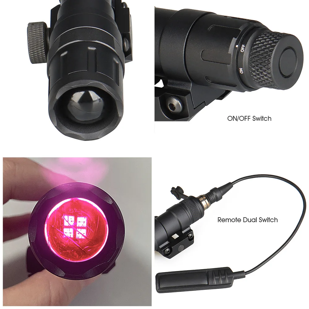 Hunt 850nm Long Range Infrared Illuminator Led White Flashlight with Remote pressure switch with M300 Lumen LED Module gs15-0153 
Hunt 850nm Long Range Infrared Illuminator Led White Flashlight with Remote pressure switch with M300 Lumen LED Module gs15-0153