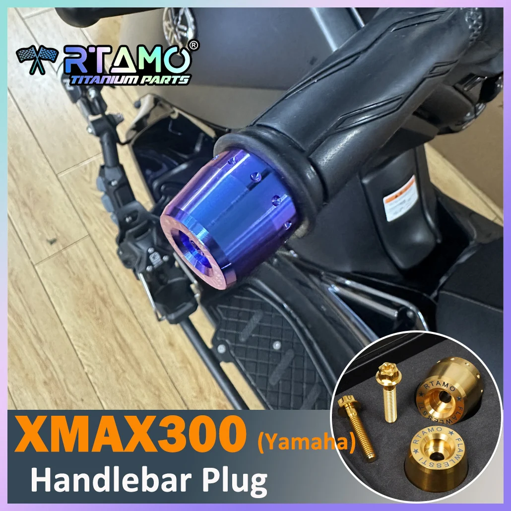 RTAMO Gr5 Titanium Handlebar End With Bolt Fit for Yamaha Xmax 300 Grip End Cap
RTAMO Gr5 Titanium Handlebar End With Bolt Fit for Yamaha Xmax 300 Grip End Cap