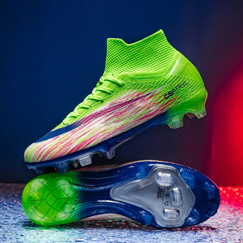 New Men Football Boots Match Ultralight Soccer Shoes Long Spikes Breathable Grass Cleats Indoor Training Sneakers Drop Shipping
New Men Football Boots Match Ultralight Soccer Shoes Long Spikes Breathable Grass Cleats Indoor Training Sneakers Drop Shipping