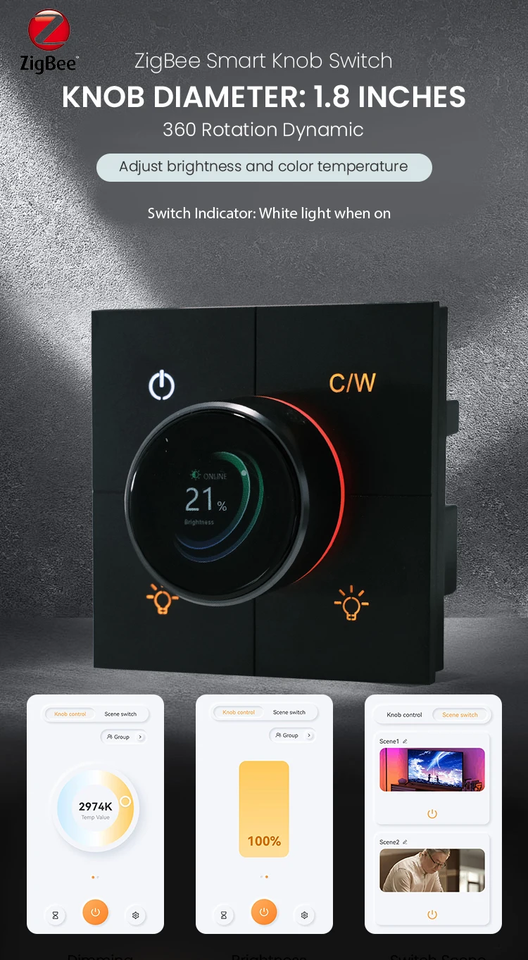 Zigbee умный дом ручка переключатель регулировка затемнения цветовая температура сцена кнопка переключатель дистанционное управление нужен нейтральный провод 4Gang
Zigbee умный дом ручка переключатель регулировка затемнения цветовая температура сцена кнопка переключатель дистанционное управление нужен нейтральный провод 4Gang