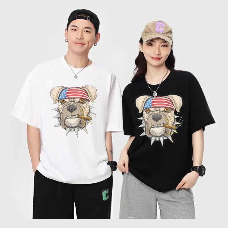 T-shirt 2024 Summer New Women's Comfortable Casual Short sleeved Couple 2D Wolf Teeth Ring Dog Fashion Loose Top
T-shirt 2024 Summer New Women's Comfortable Casual Short sleeved Couple 2D Wolf Teeth Ring Dog Fashion Loose Top