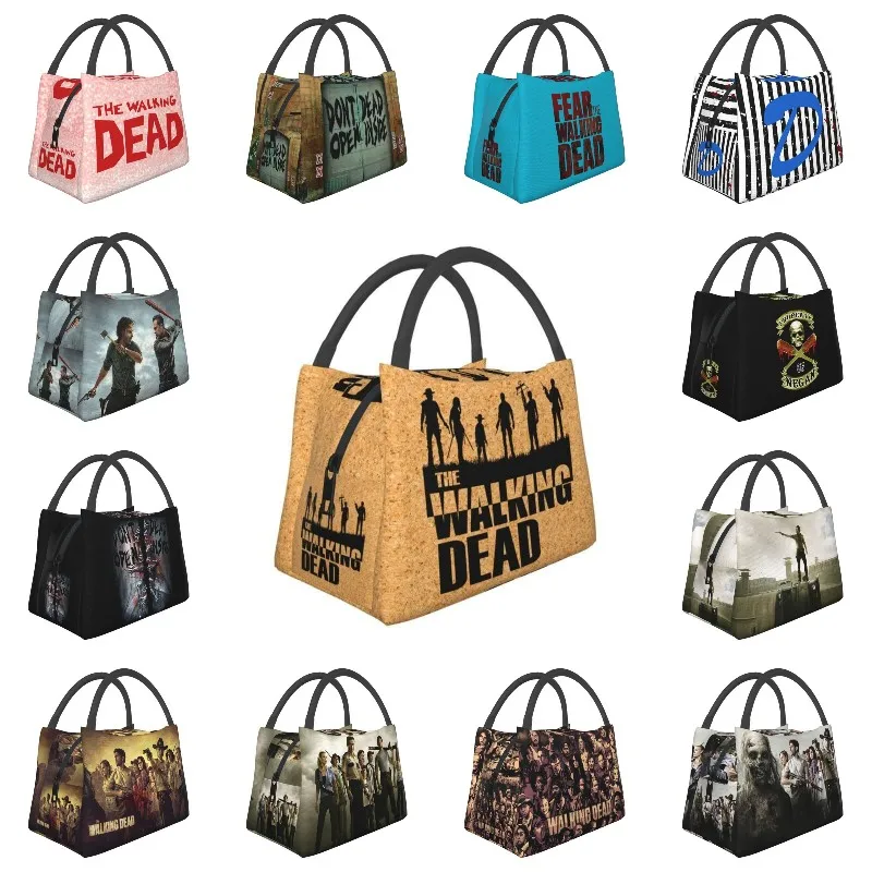 Horror TV Show The Walking Dead Insulated Lunch Bags for Women Portable Thermal Cooler Bento Box Work Travel
Horror TV Show The Walking Dead Insulated Lunch Bags for Women Portable Thermal Cooler Bento Box Work Travel