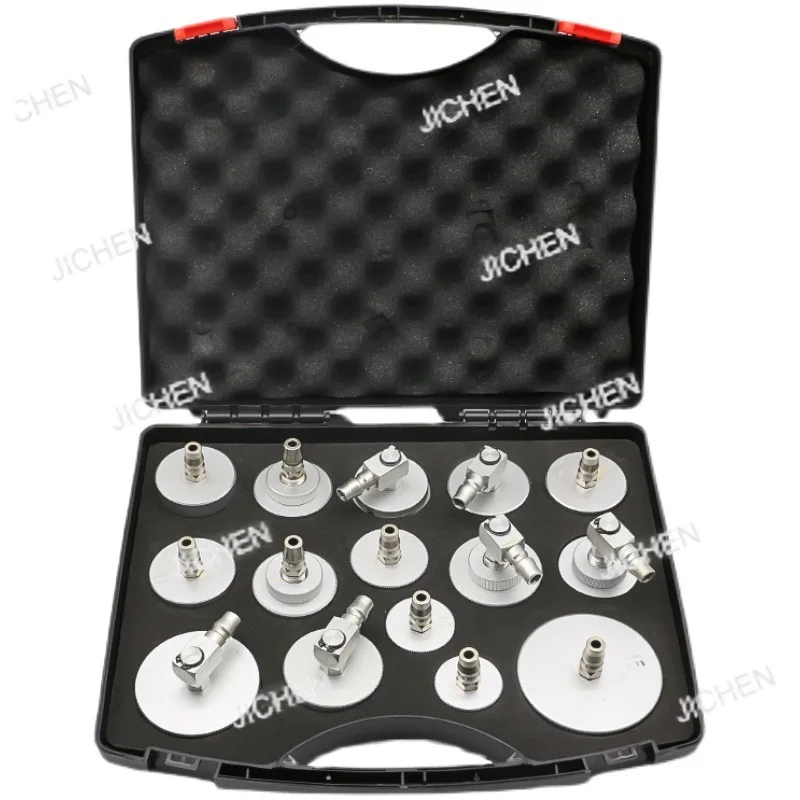 15-Piece set, special connector for automobile brake oil changer, brake oil change joint, brake oil change tool
15-Piece set, special connector for automobile brake oil changer, brake oil change joint, brake oil change tool